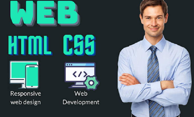 Do responsive website design and develop with html and css by ...