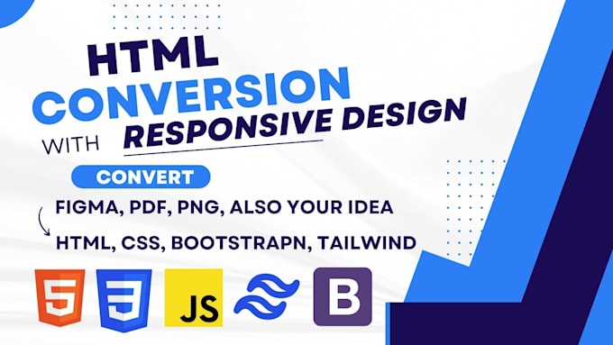 Convert figma to html psd to html bootstrap or tailwind css responsive ...