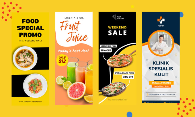 design a roll up banner