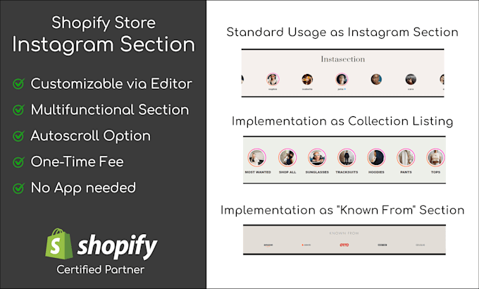 create an instagram slider for your shopify store, no app