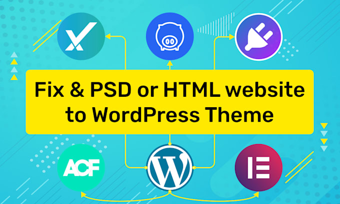 convert psd, figma, xd or html website to wordpress theme