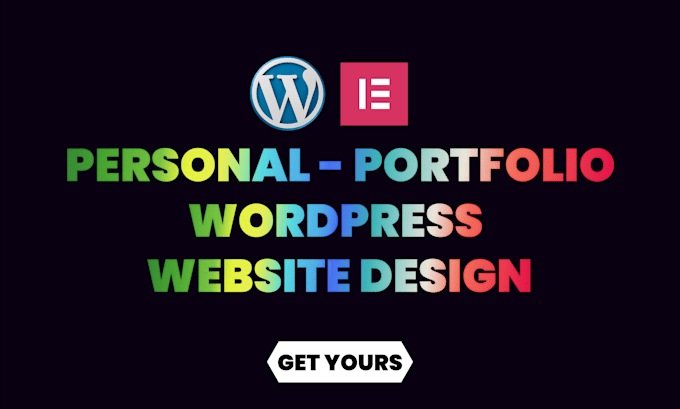 create portfolio website with wordpress, personal website