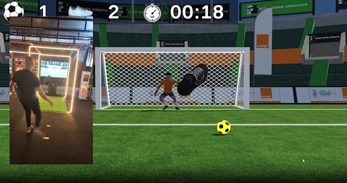 create your kinect soccer game