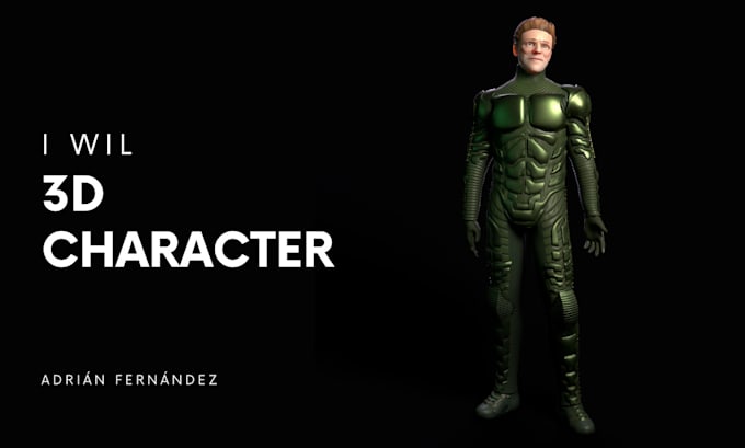 do 3d character for games, animation, nft or printing