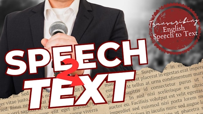 transcribe your speech to text