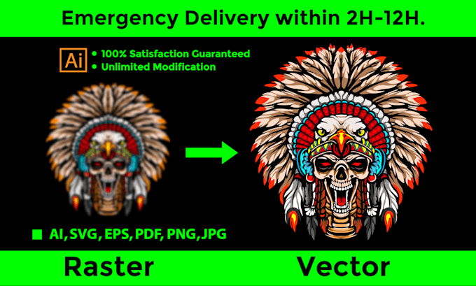 Redraw any raster logo image to vector tracing by Klinton_gd | Fiverr