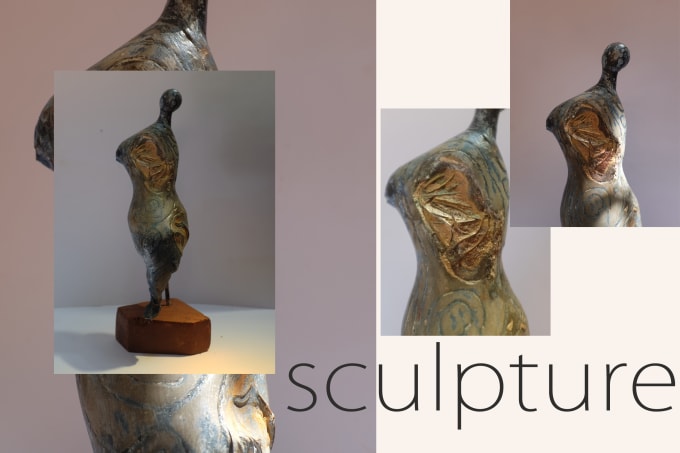 create a sculpture for your custom fine art abstract  project