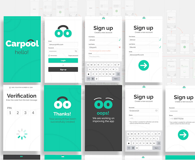 develop carpooling app, ridesharing app, taxi app, transportation app, truck app