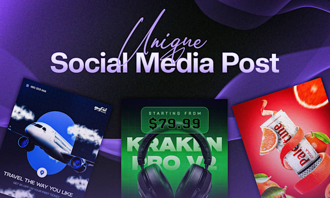 design unique social media post, banner, facebook ad, instagram ad