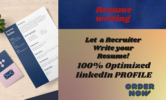do a professional executive resume writing and optimize linkedin