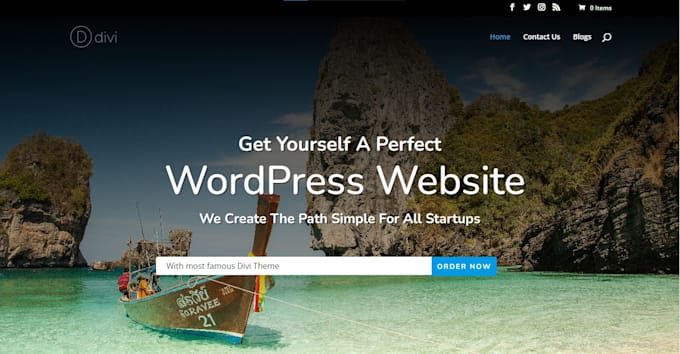create an attractive website with wordpress