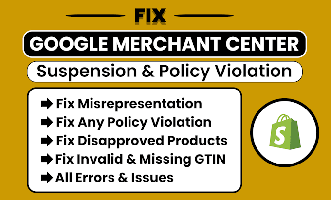 fix google merchant center suspension