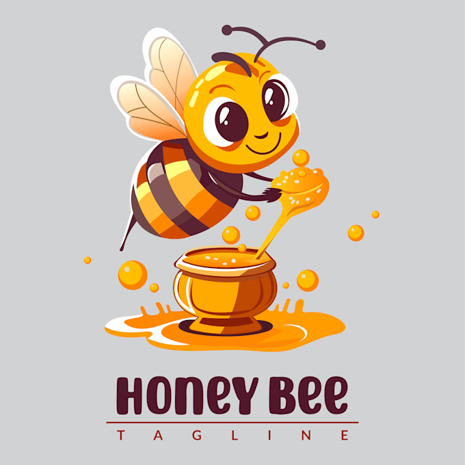 Do new honey bee logo by Sohiljogani Fiverr