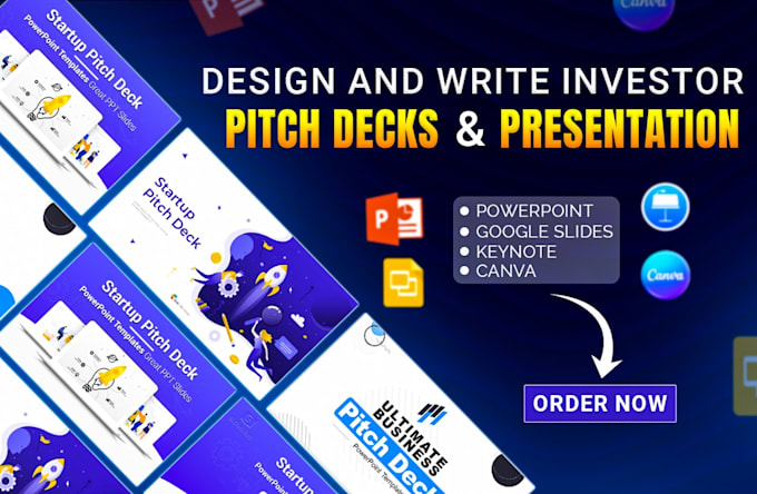 design powerpoint presentation and pitch deck