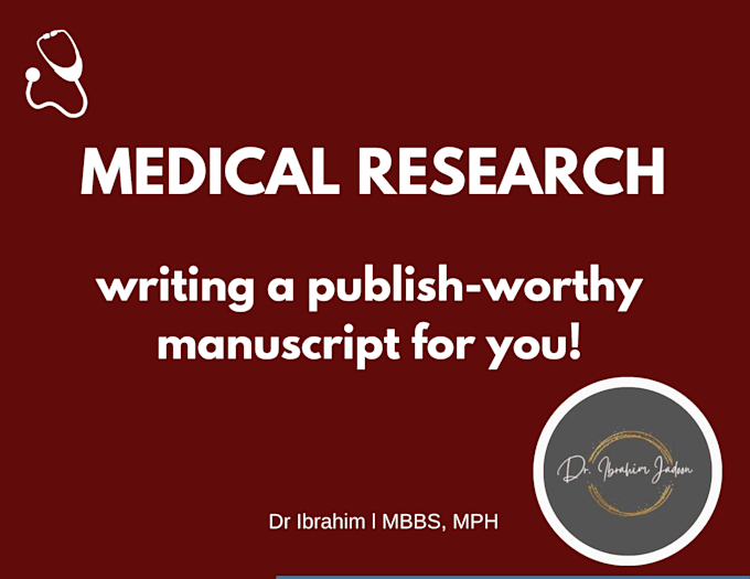 write your medical research manuscript for publication