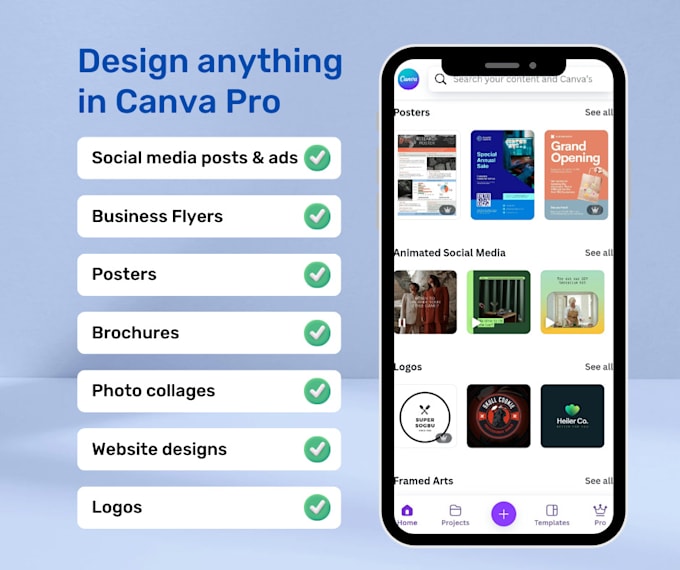 design anything in canva pro