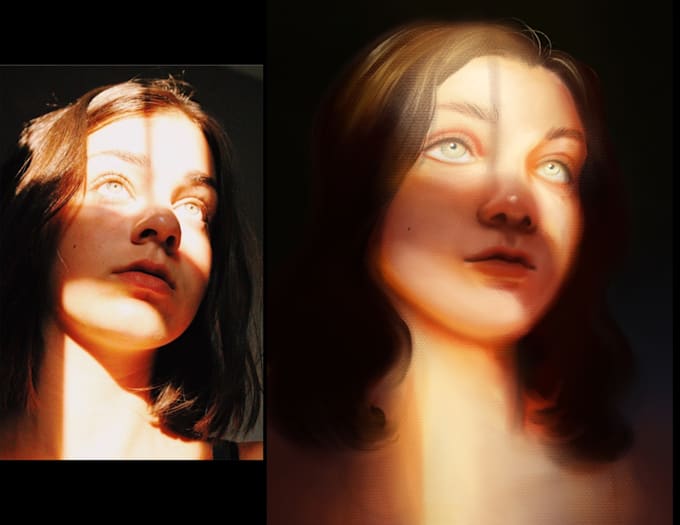 Paint you a portrait digitally by Rileydraws99 Fiverr