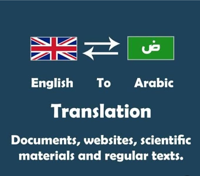 Translate english into arabic by smooth and perfect way by