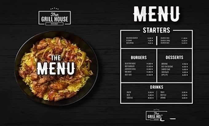 Do menu design for your restaurant by Chamara1986 | Fiverr