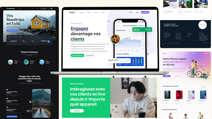 manages web development and maintenance services for app