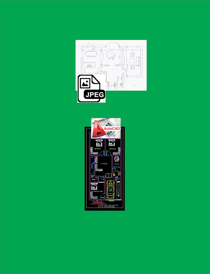 Convert free hand image file to autocad by Attarasul279 Fiverr