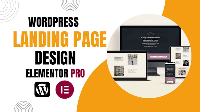 create a landing page wordpress with elementor pro