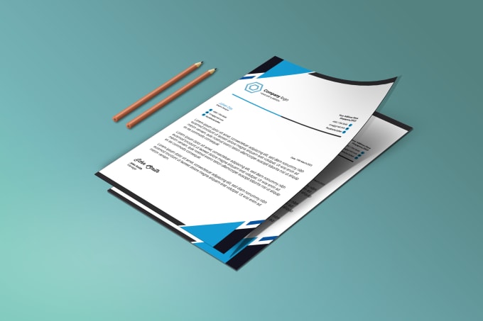 do professional letterhead design with editable file