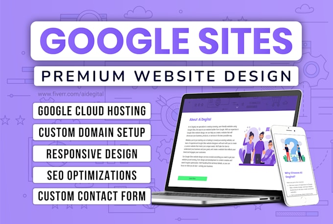 I will build a premium website in google sites for your business