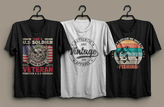 create unique typography and custom t shirt design