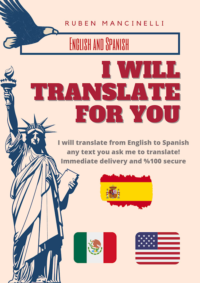 Translate into spanish and english by Germanrm2 Fiverr