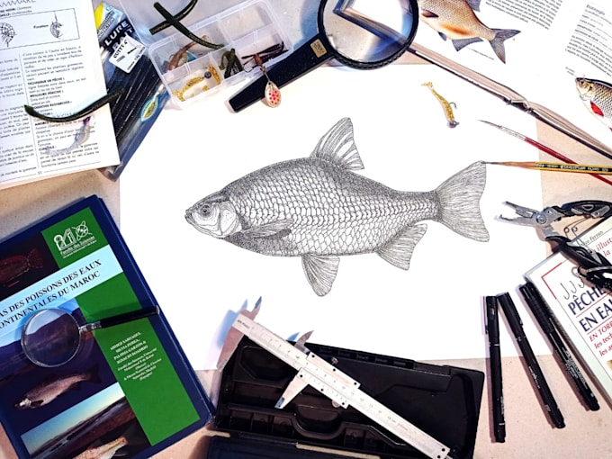 make you fish scientific illustrations