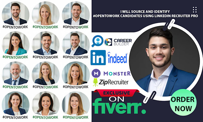 source and identify open to work candidates using linkedin recruiter pro