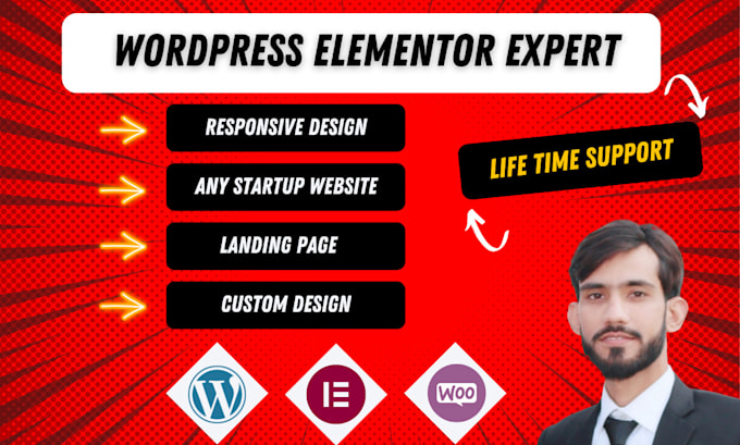 be elementor expert for full wordpress responsive website