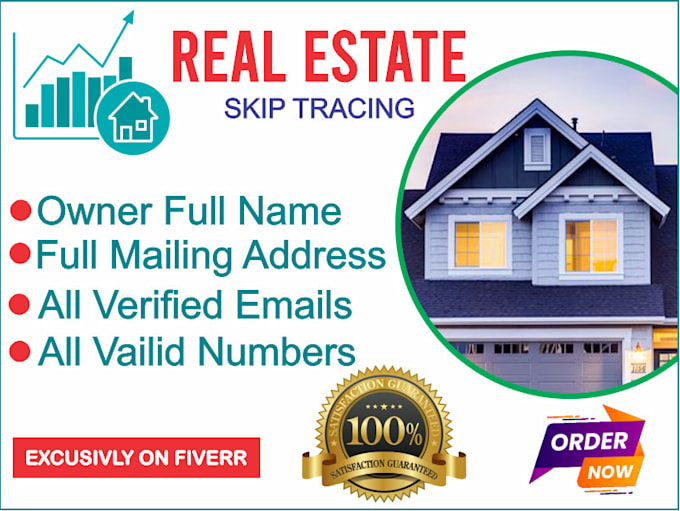 Provide real estate skip tracing by Malikabidhans Fiverr