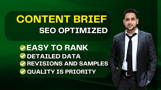 do SEO optimised content briefs for your blog post