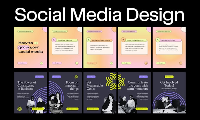 design professional social media templates