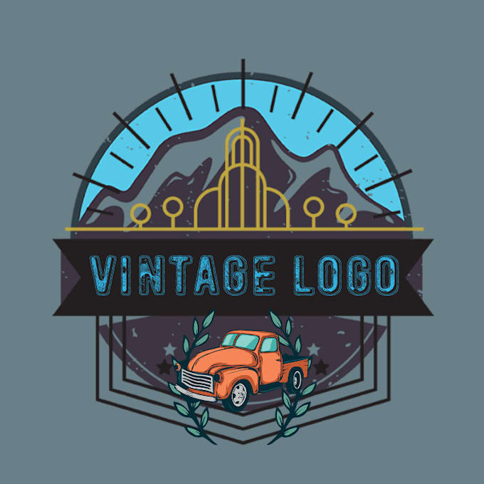 do retro, vintage or business logo design