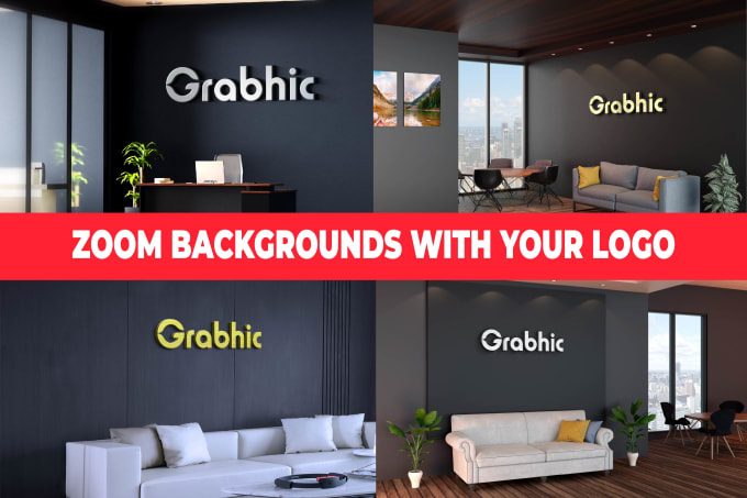 Design a custom zoom virtual background with your logo by Rifath_salam ...