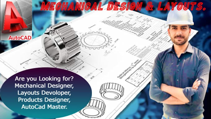 draw 2d mechanical drawings and do 3d modeling in autocad or pro e