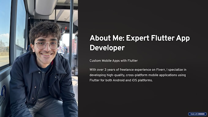 develop your app using flutter and firebase or other custom backend options
