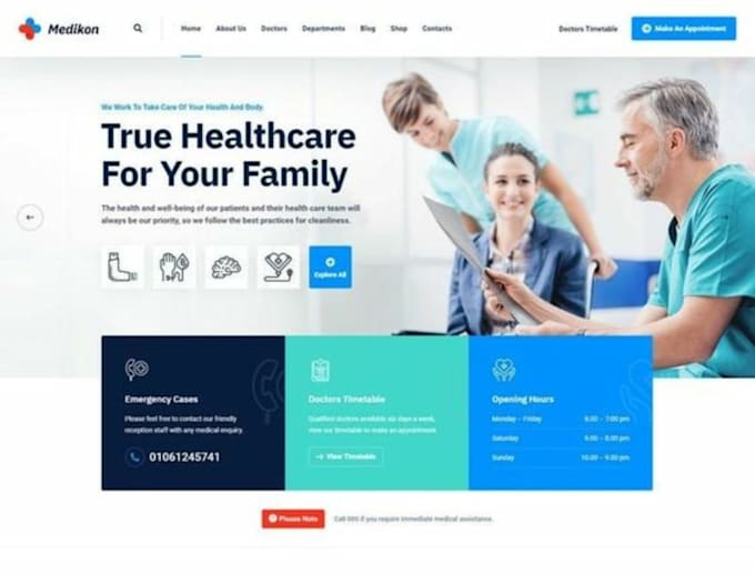 Design therapy website mental health healthcare website with booking by