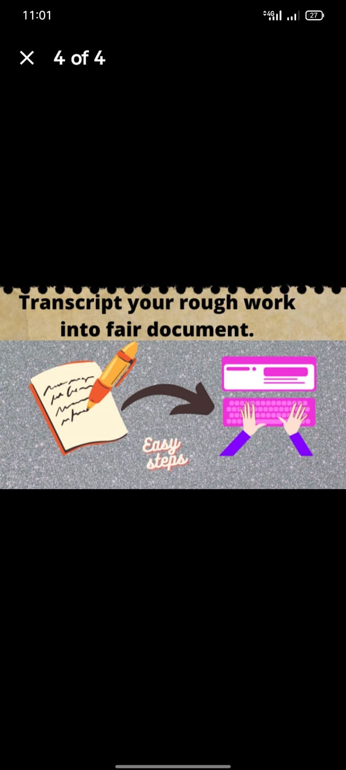 transcribe your hand writing into any document