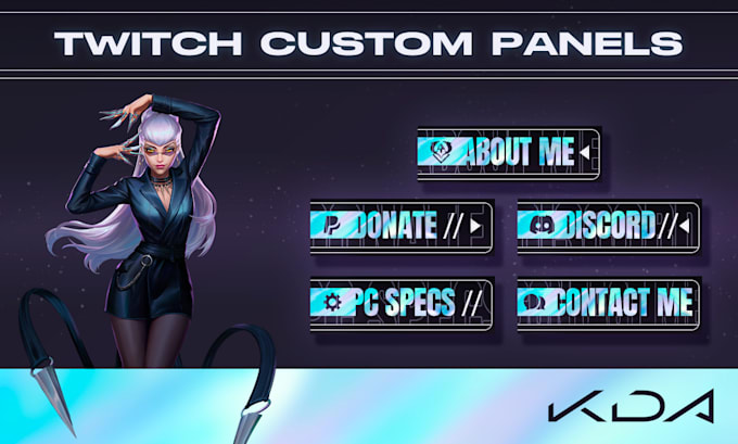 design custom twitch panels for your stream