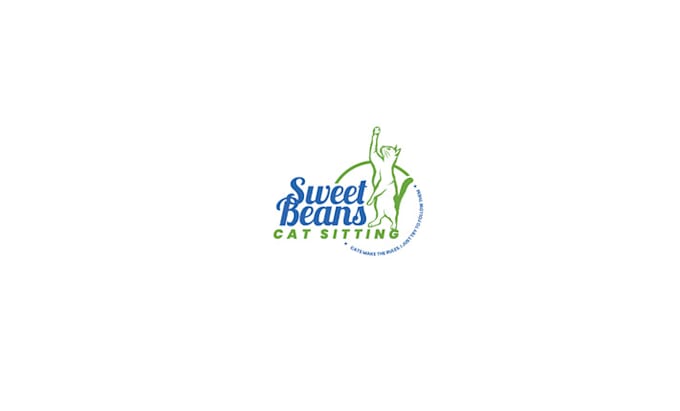 do sweet beans cat sitting logo