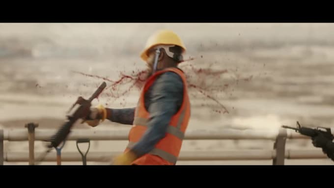 do muzzle flashes, bullets hits and blood vfx