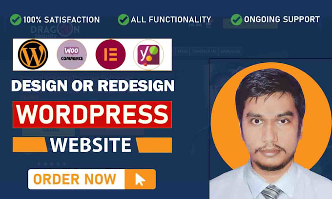 wordpress website design and wordpress landing page design