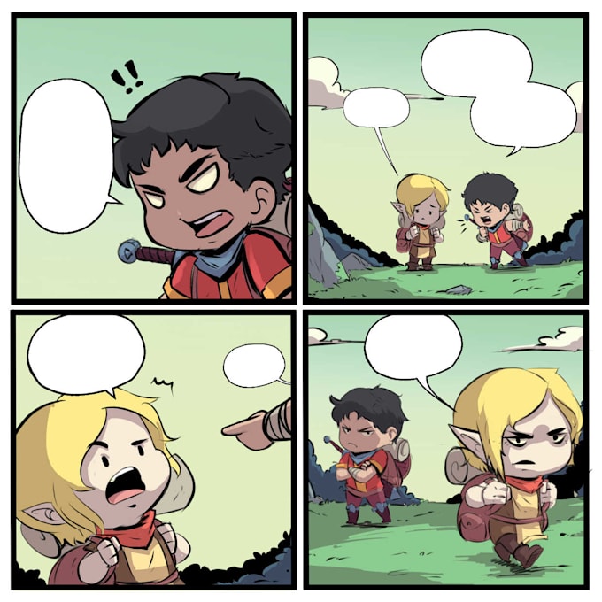 make a comic strips for your story
