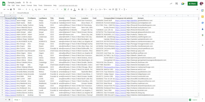 do linkedin data enrichment, b2b lead generation, and email finding