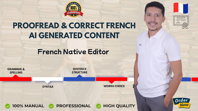professionally correct and improve your french ai writing