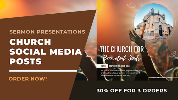 create pro church social media posts